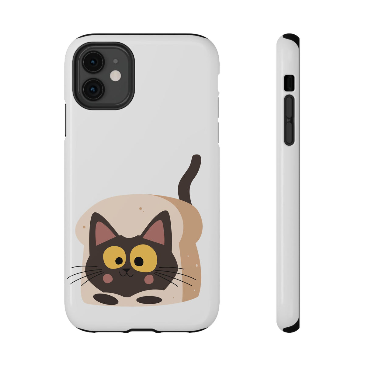 Cute Cartoon Cat Impact Phone Case – Protective iPhone Cover with Playful Kitty Design