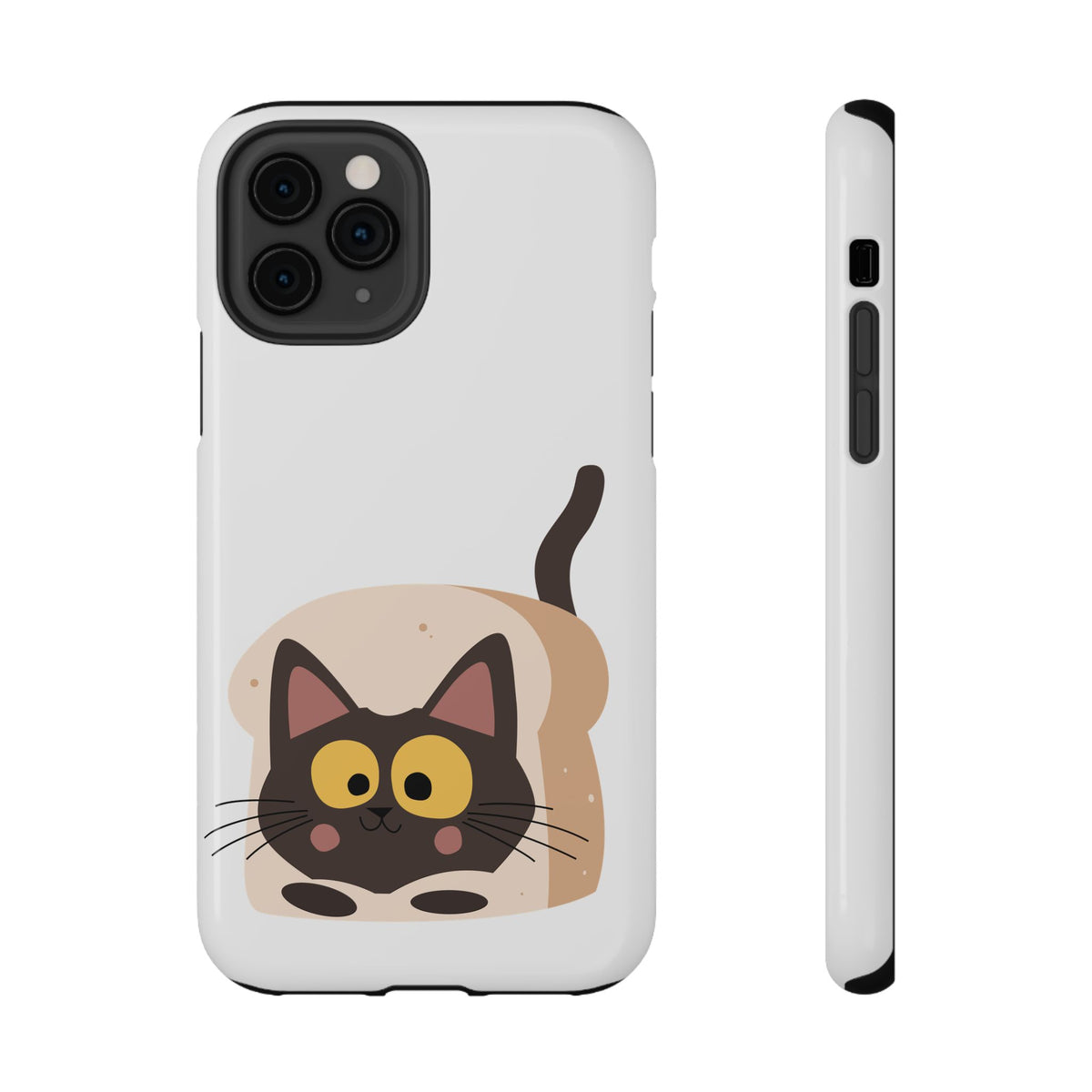 Cute Cartoon Cat Impact Phone Case – Protective iPhone Cover with Playful Kitty Design