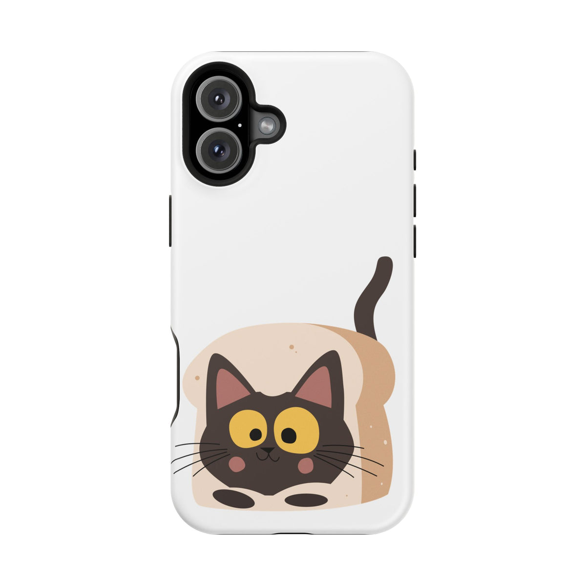 Cute Cartoon Cat Impact Phone Case – Protective iPhone Cover with Playful Kitty Design