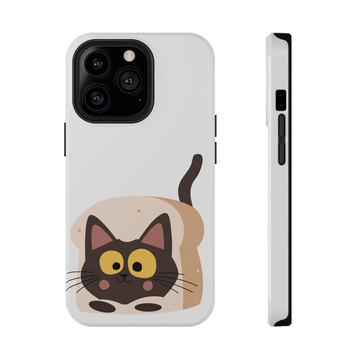 Cute Cartoon Cat Impact Phone Case – Protective iPhone Cover with Playful Kitty Design