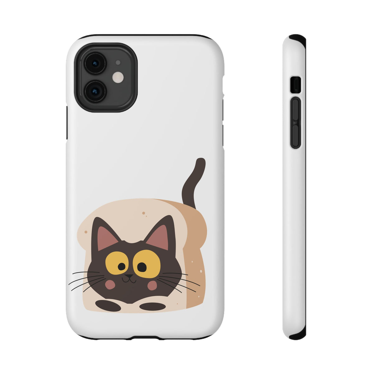 Cute Cartoon Cat Impact Phone Case – Protective iPhone Cover with Playful Kitty Design
