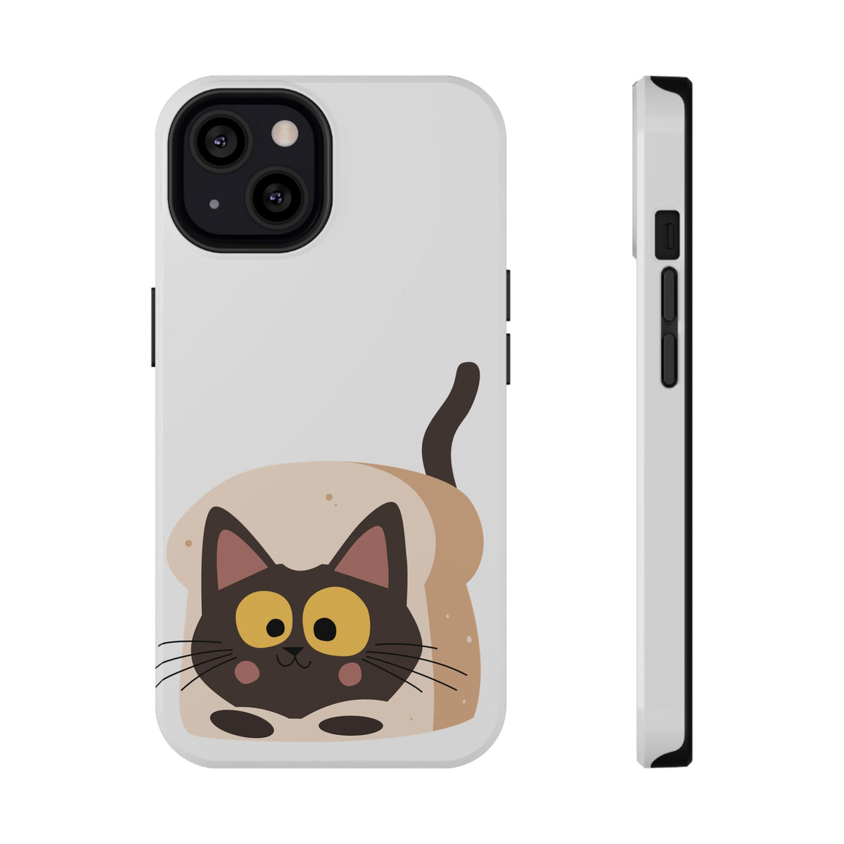 Cute Cartoon Cat Impact Phone Case – Protective iPhone Cover with Playful Kitty Design