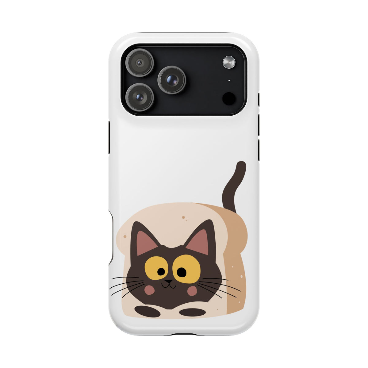 Cute Cartoon Cat Impact Phone Case – Protective iPhone Cover with Playful Kitty Design
