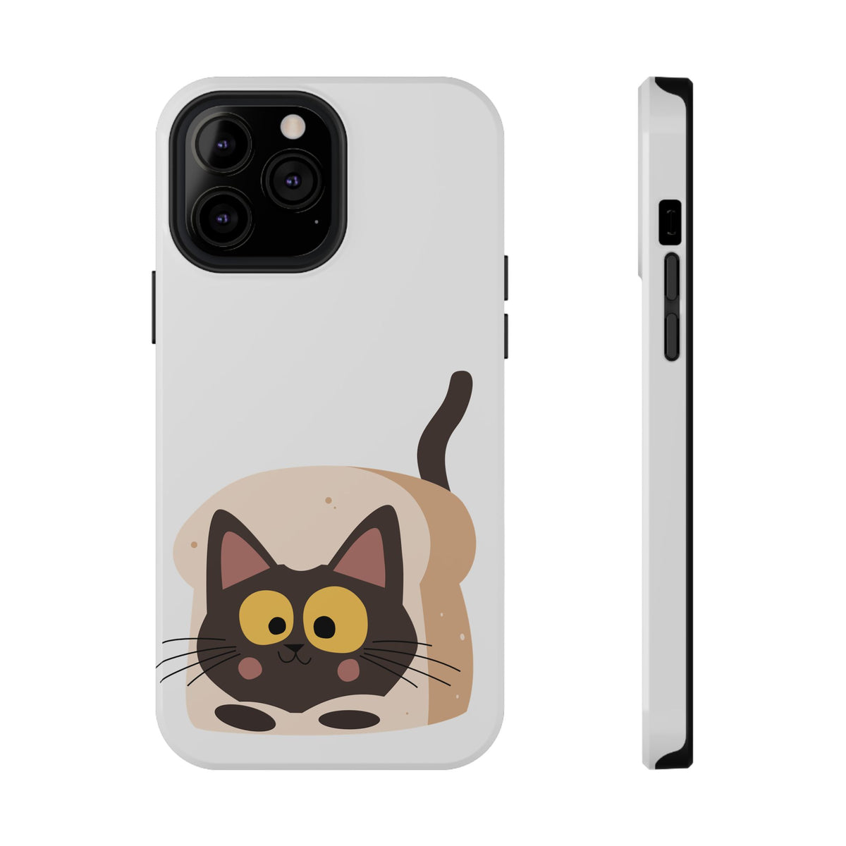Cute Cartoon Cat Impact Phone Case – Protective iPhone Cover with Playful Kitty Design