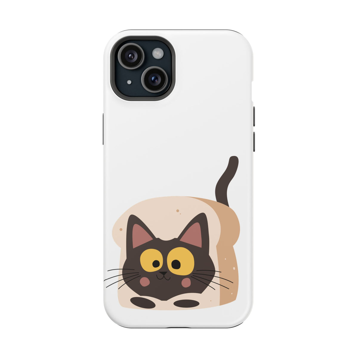 Cute Cartoon Cat Impact Phone Case – Protective iPhone Cover with Playful Kitty Design