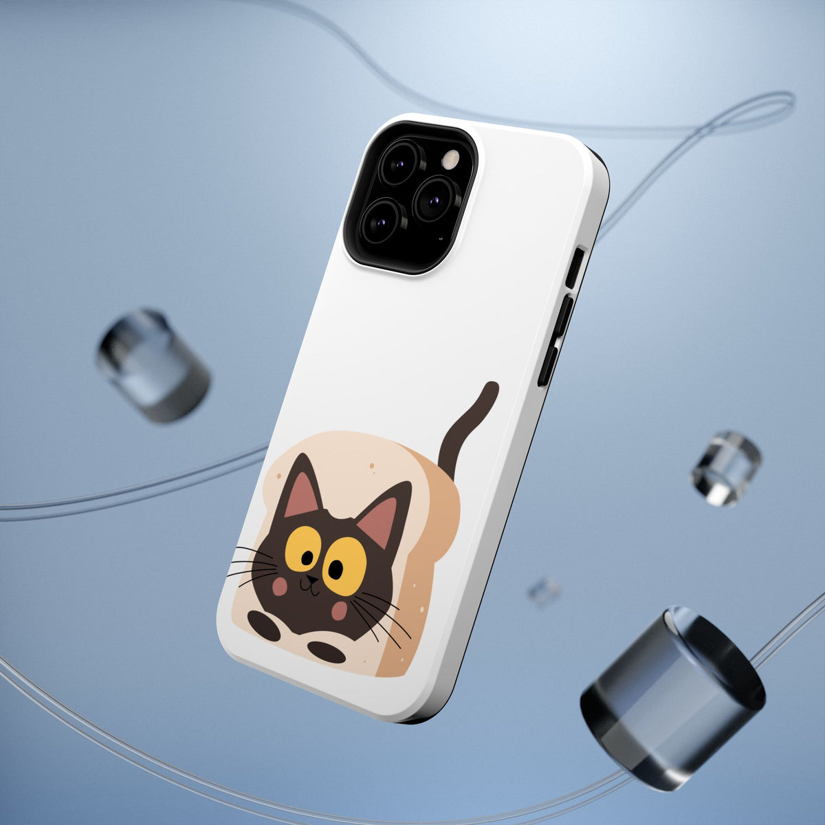 Cute Cartoon Cat Impact Phone Case – Protective iPhone Cover with Playful Kitty Design