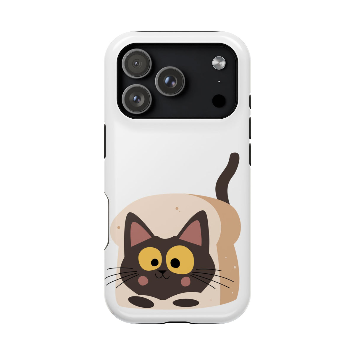 Cute Cartoon Cat Impact Phone Case – Protective iPhone Cover with Playful Kitty Design