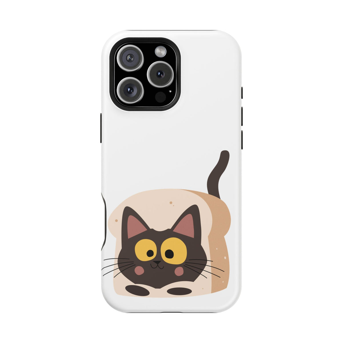 Cute Cartoon Cat Impact Phone Case – Protective iPhone Cover with Playful Kitty Design