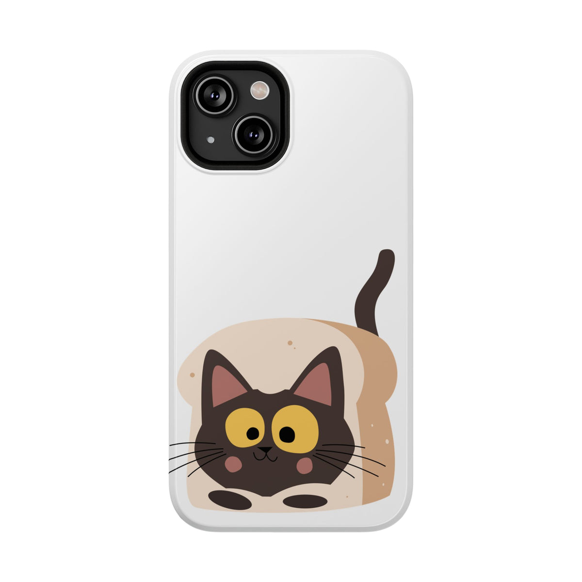 Cute Cartoon Cat Impact Phone Case – Protective iPhone Cover with Playful Kitty Design