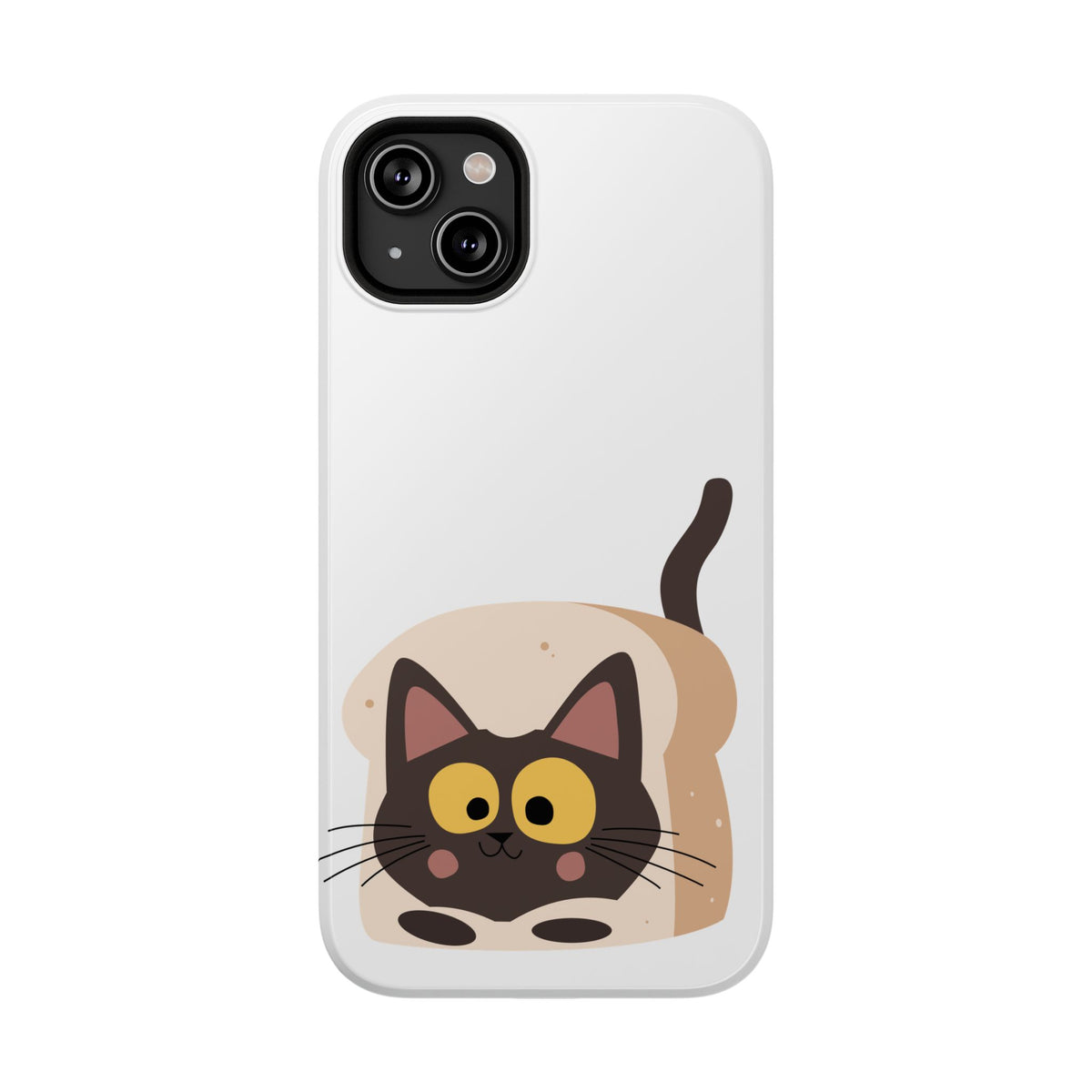 Cute Cartoon Cat Impact Phone Case – Protective iPhone Cover with Playful Kitty Design