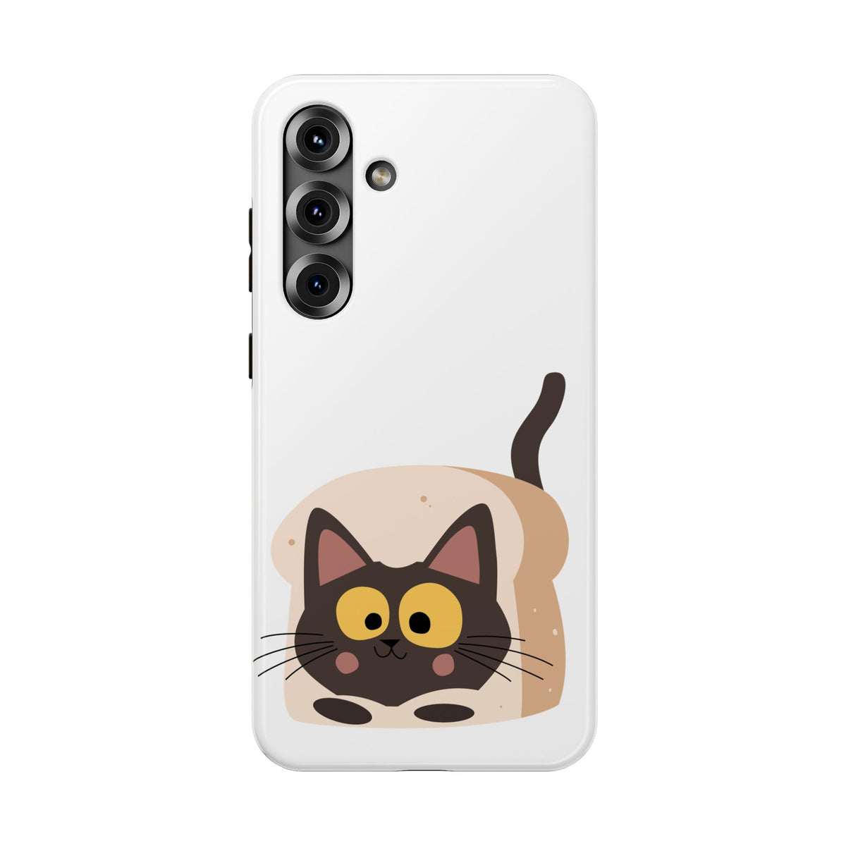 Cute Cartoon Cat Impact Phone Case – Protective iPhone Cover with Playful Kitty Design