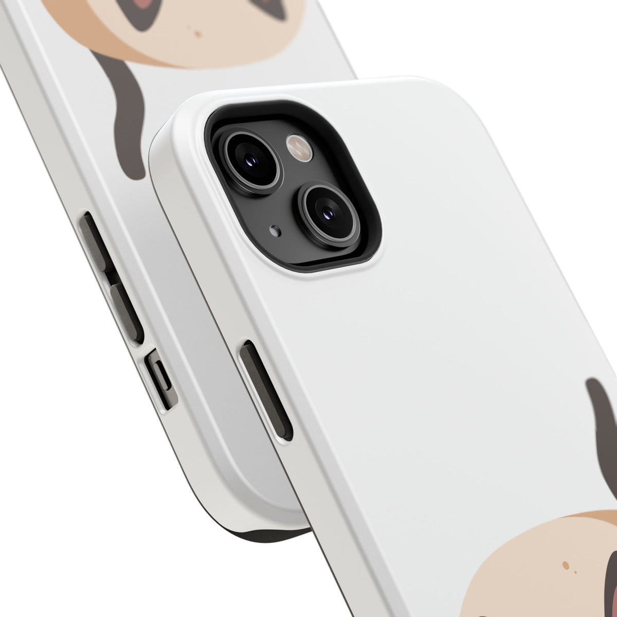 Cute Cartoon Cat Impact Phone Case – Protective iPhone Cover with Playful Kitty Design