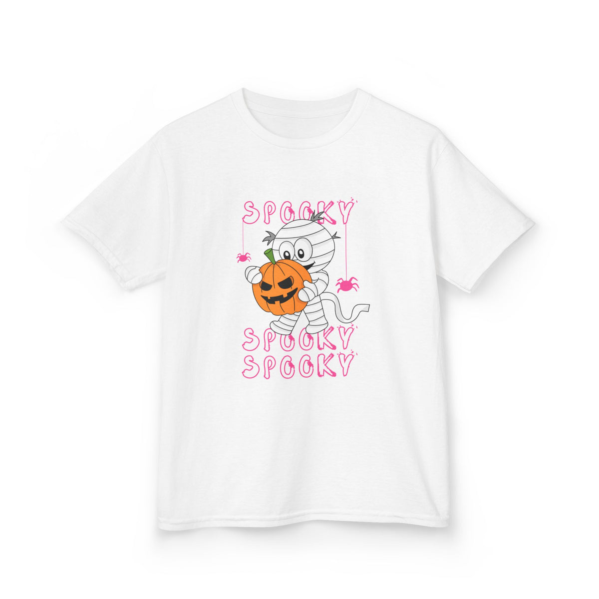 Spooky Pumpkin Ghost Kids T-Shirt