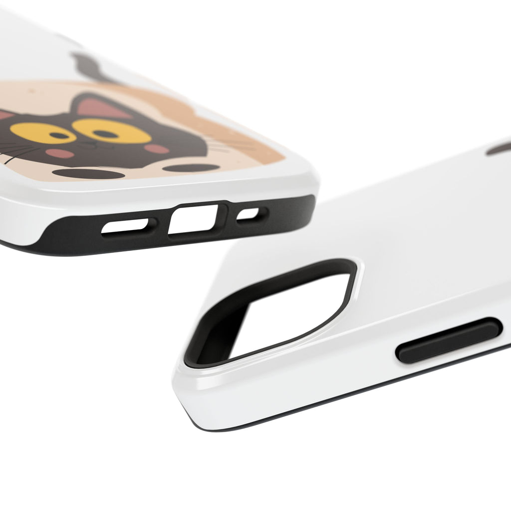 Cute Cartoon Cat Impact Phone Case – Protective iPhone Cover with Playful Kitty Design