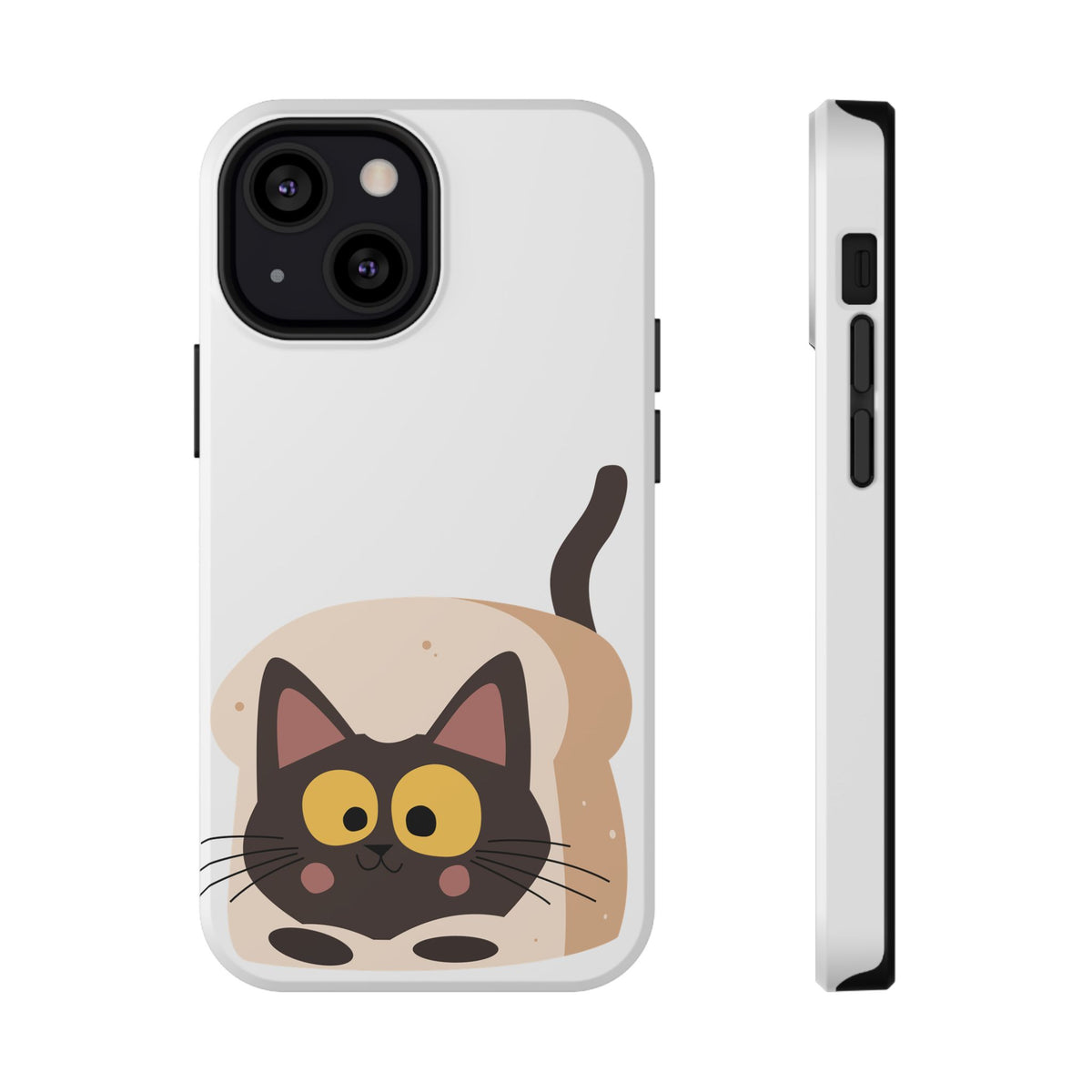 Cute Cartoon Cat Impact Phone Case – Protective iPhone Cover with Playful Kitty Design