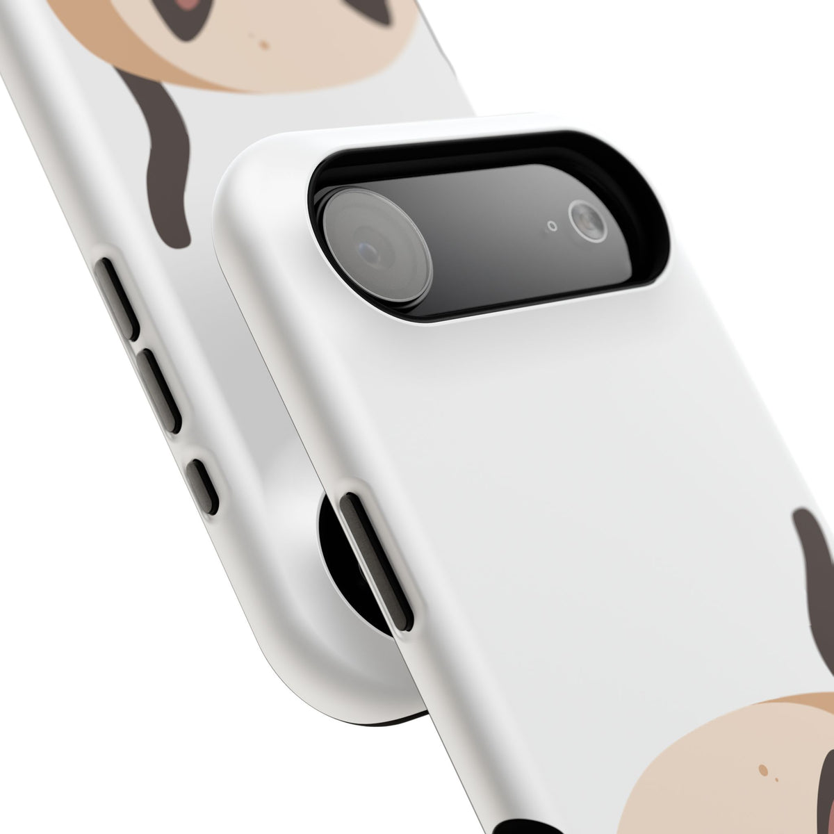 Cute Cartoon Cat Impact Phone Case – Protective iPhone Cover with Playful Kitty Design