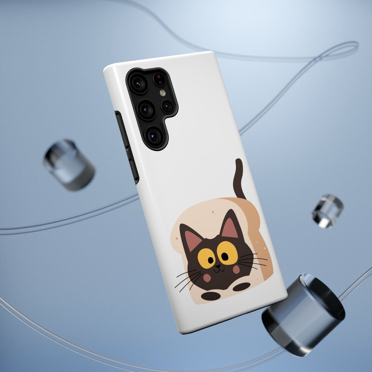 Cute Cartoon Cat Impact Phone Case – Protective iPhone Cover with Playful Kitty Design