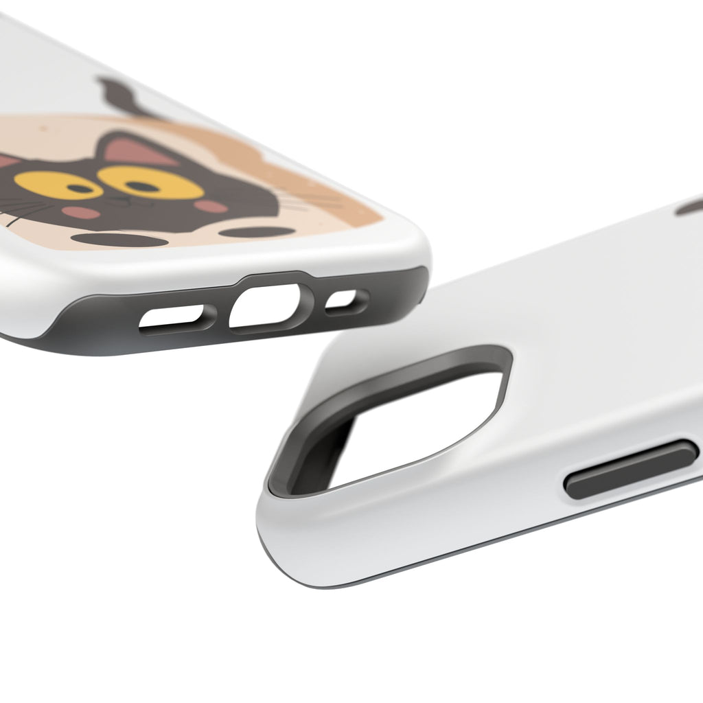 Cute Cartoon Cat Impact Phone Case – Protective iPhone Cover with Playful Kitty Design