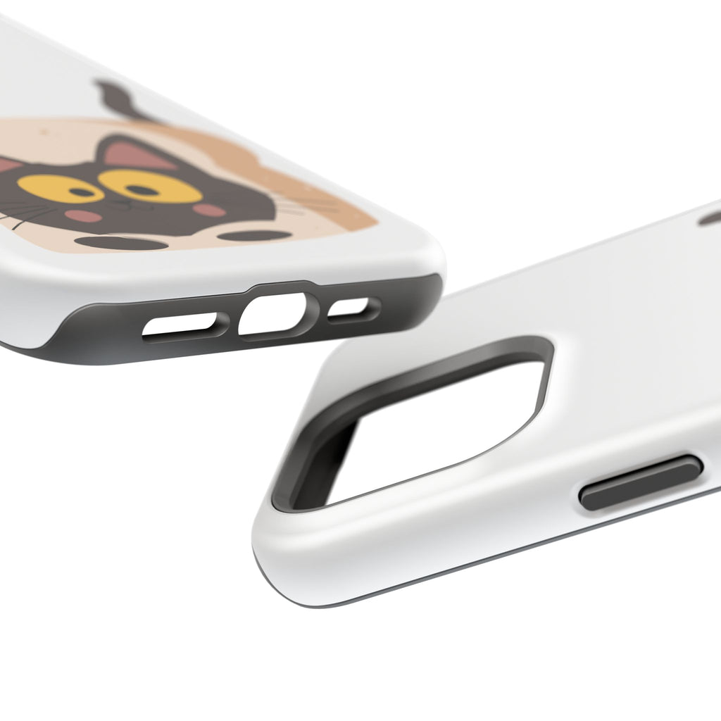 Cute Cartoon Cat Impact Phone Case – Protective iPhone Cover with Playful Kitty Design