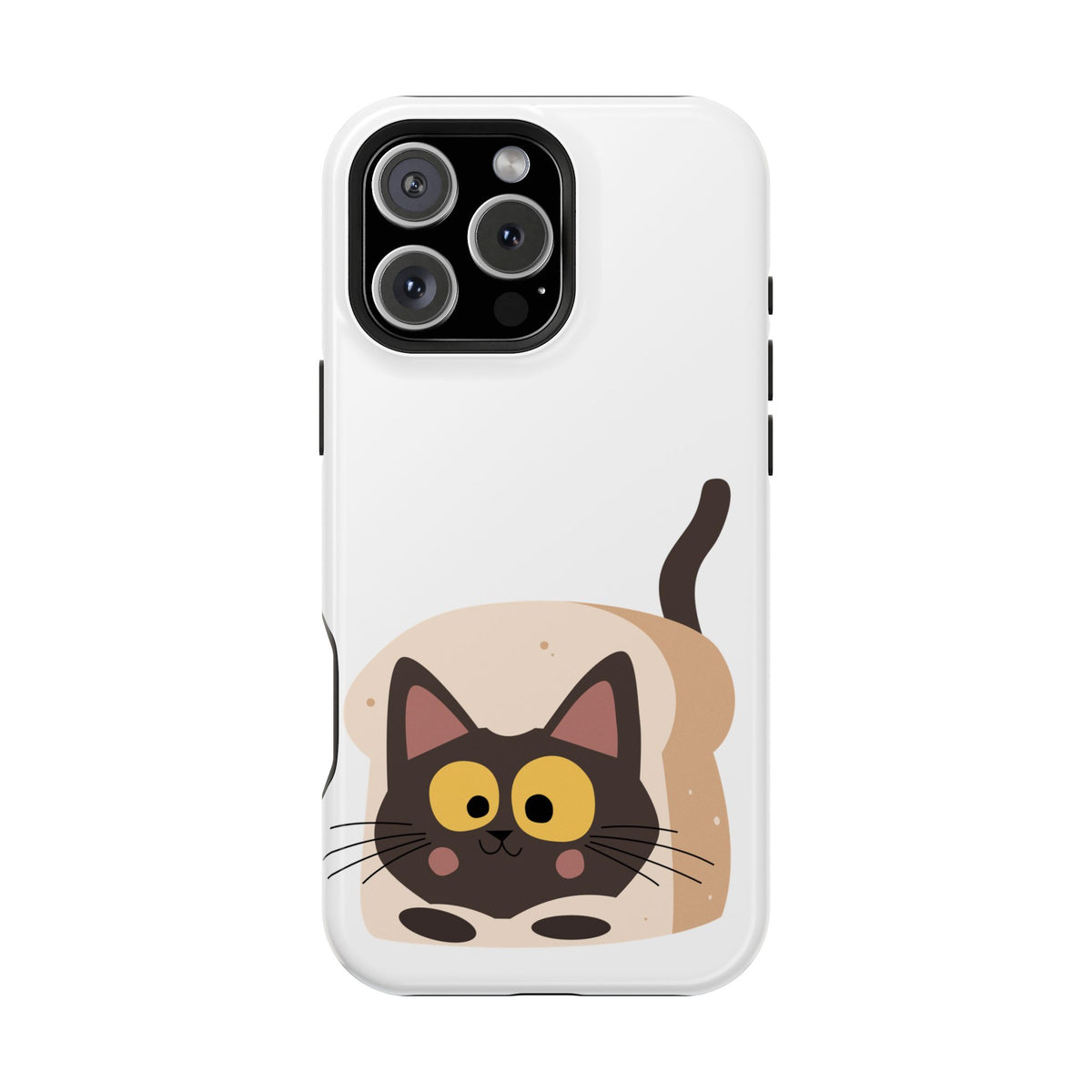 Cute Cartoon Cat Impact Phone Case – Protective iPhone Cover with Playful Kitty Design