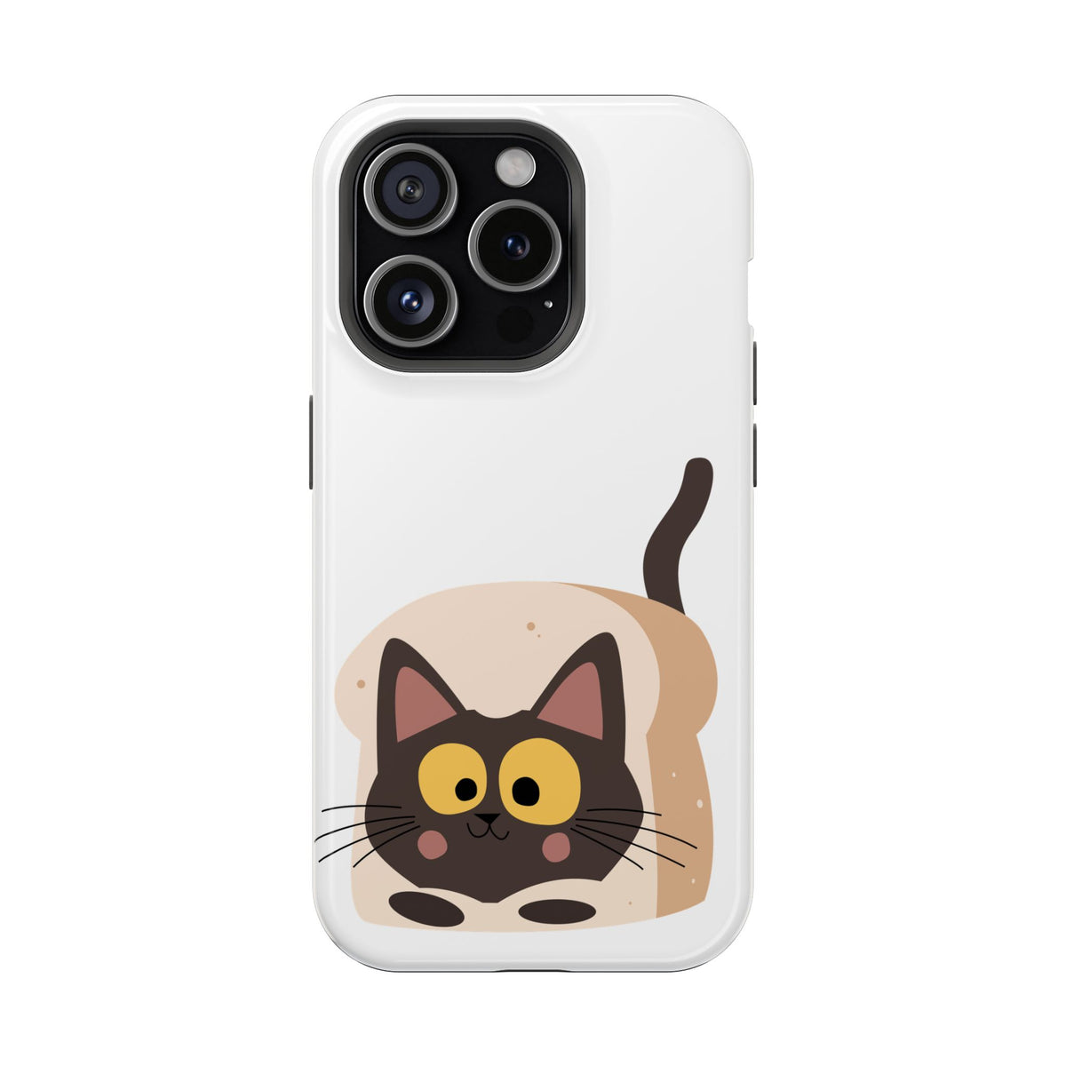Cute Cartoon Cat Impact Phone Case – Protective iPhone Cover with Playful Kitty Design