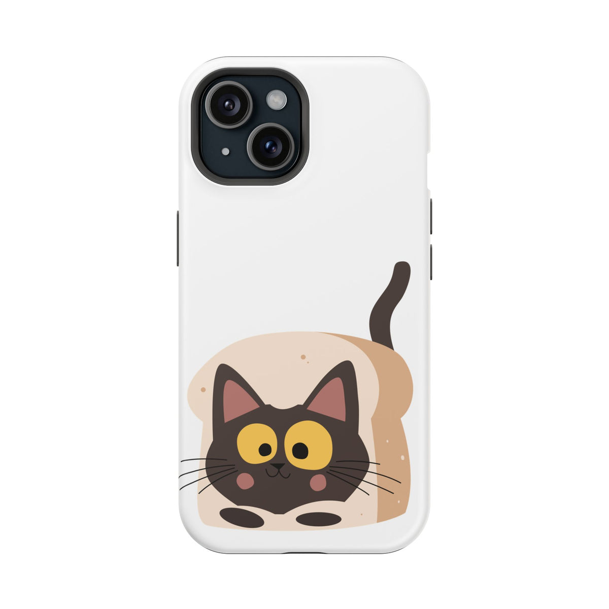 Cute Cartoon Cat Impact Phone Case – Protective iPhone Cover with Playful Kitty Design