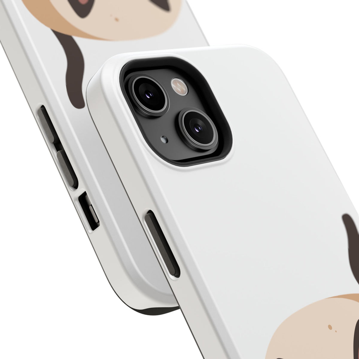 Cute Cartoon Cat Impact Phone Case – Protective iPhone Cover with Playful Kitty Design