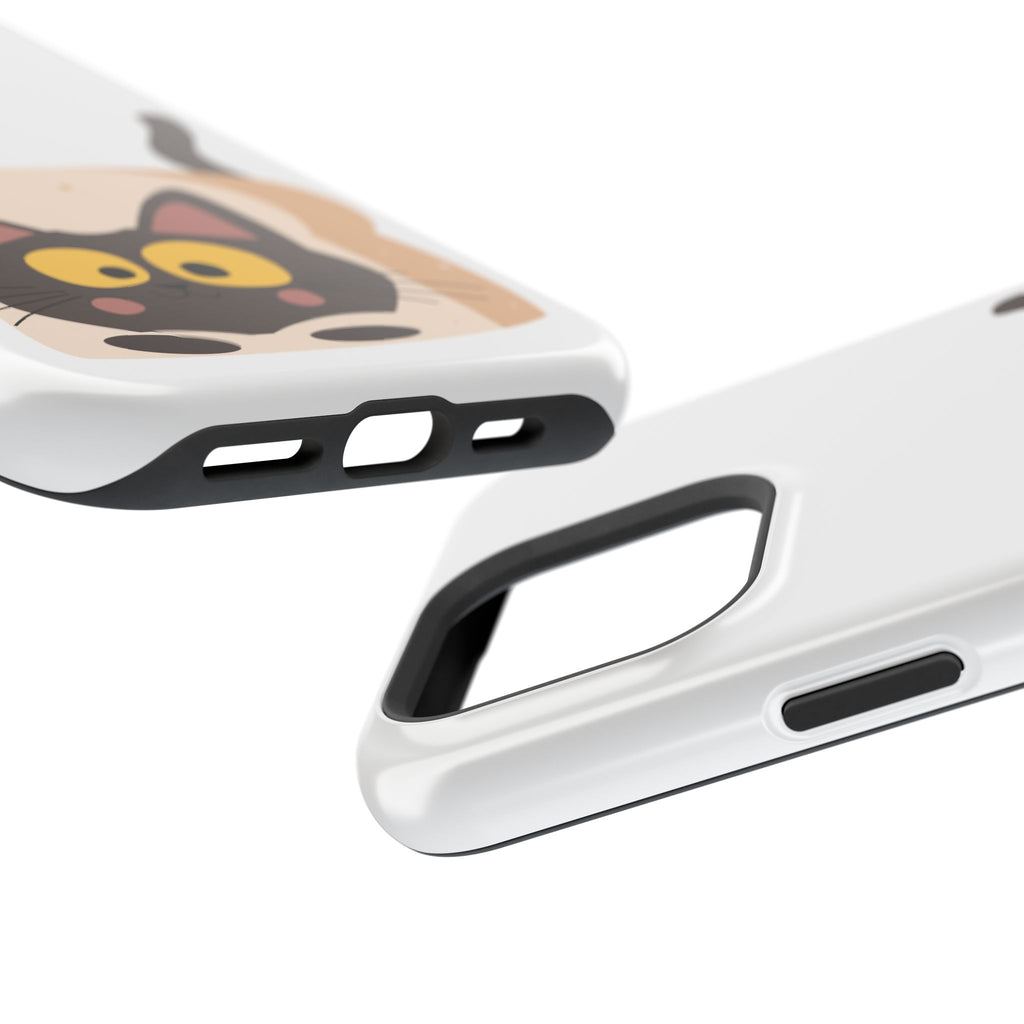 Cute Cartoon Cat Impact Phone Case – Protective iPhone Cover with Playful Kitty Design