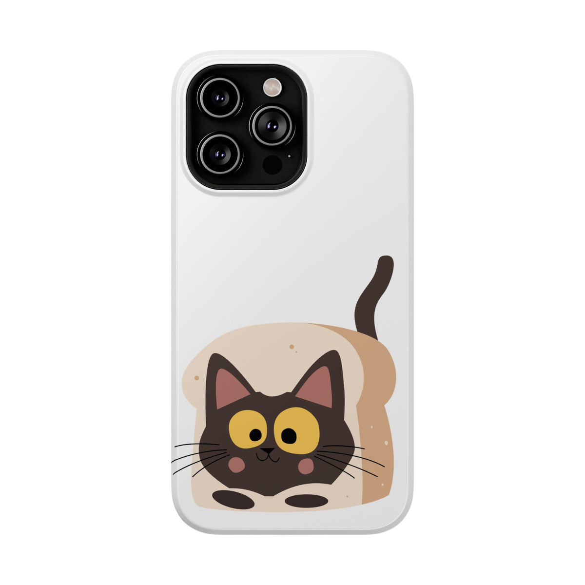 Cute Cartoon Cat Impact Phone Case – Protective iPhone Cover with Playful Kitty Design
