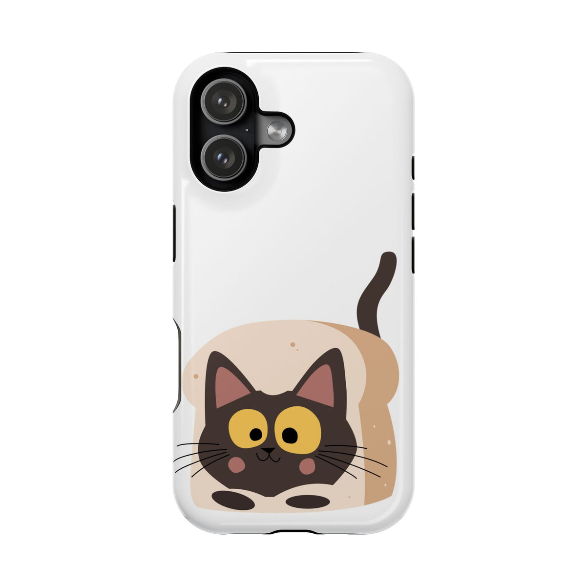 Cute Cartoon Cat Impact Phone Case – Protective iPhone Cover with Playful Kitty Design