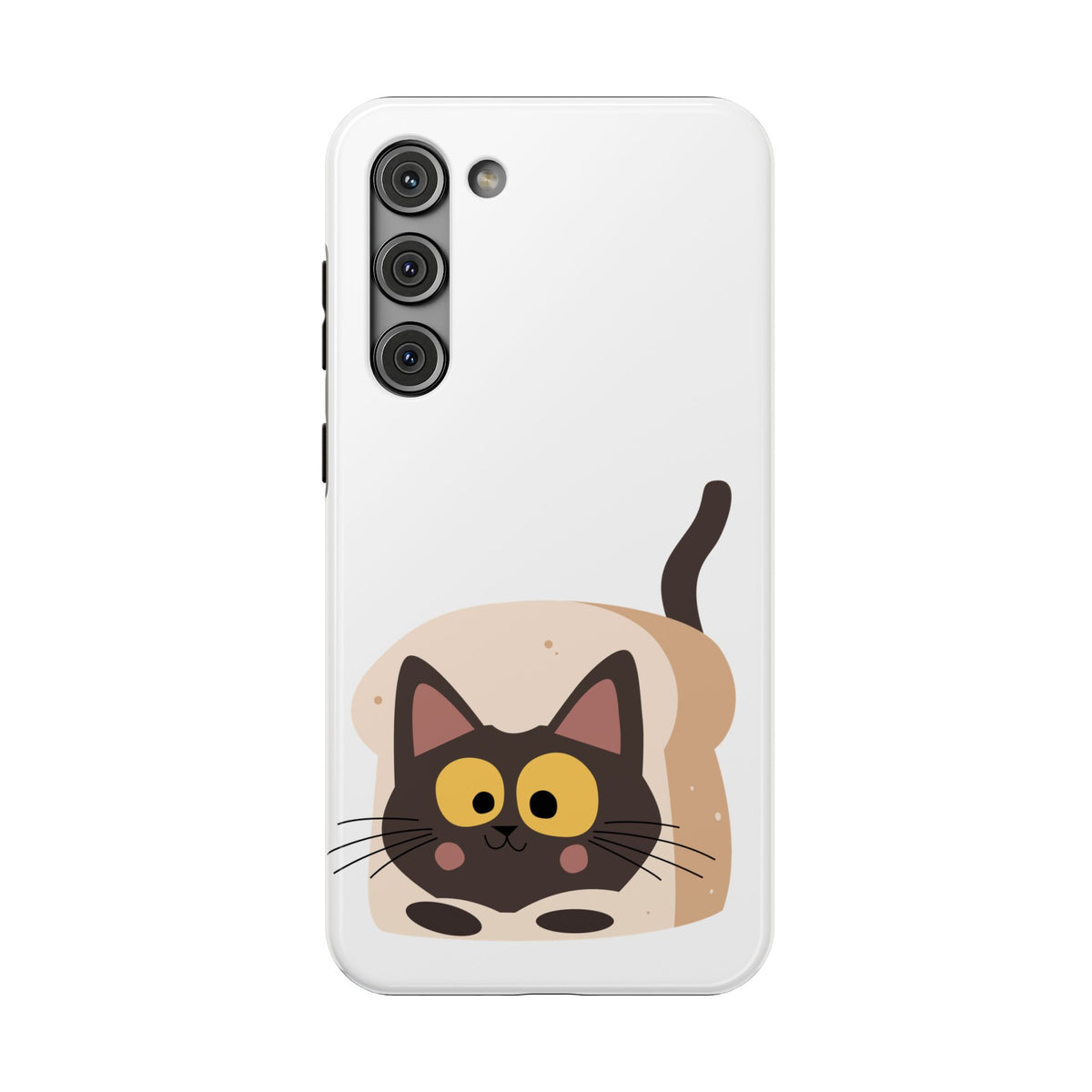 Cute Cartoon Cat Impact Phone Case – Protective iPhone Cover with Playful Kitty Design