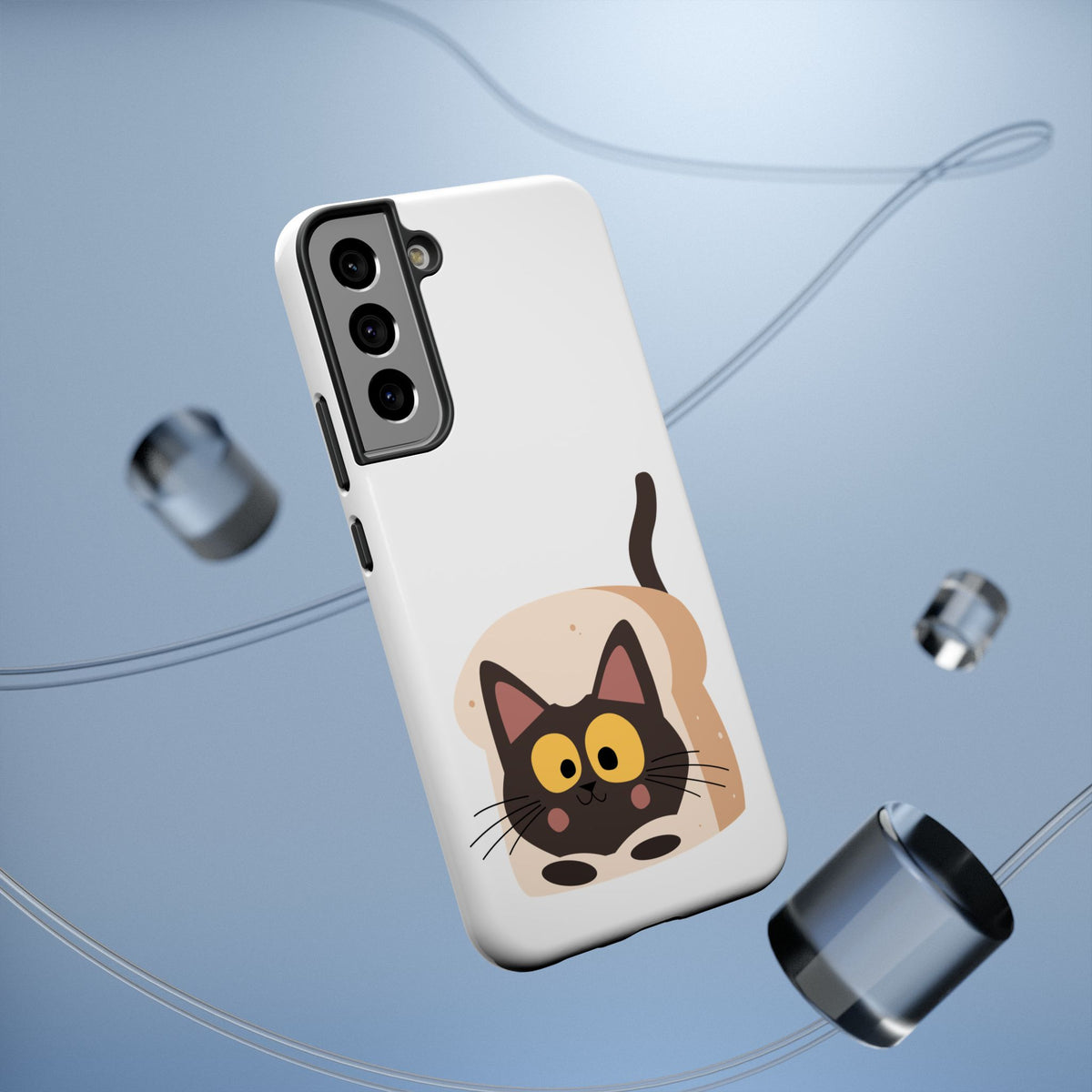 Cute Cartoon Cat Impact Phone Case – Protective iPhone Cover with Playful Kitty Design