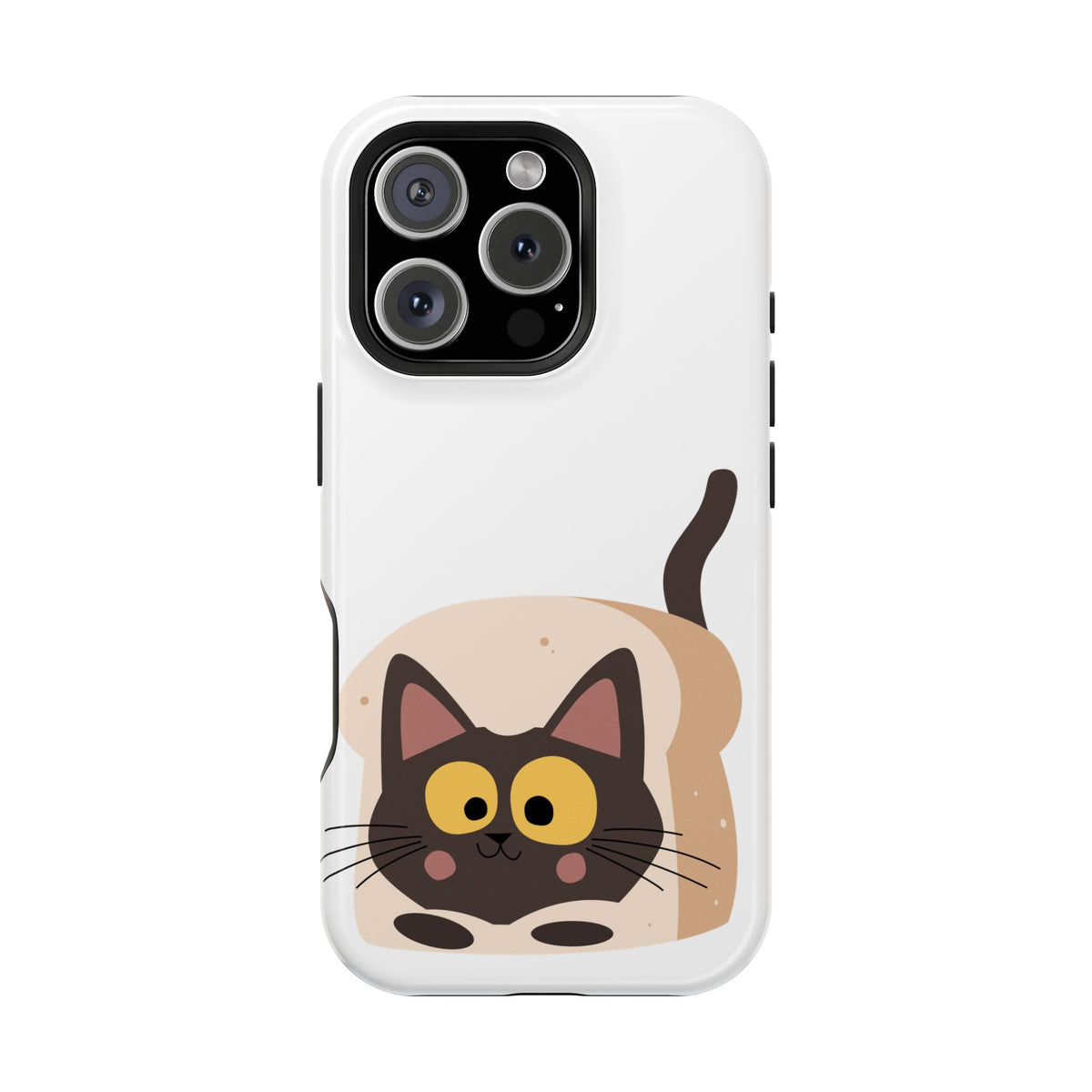 Cute Cartoon Cat Impact Phone Case – Protective iPhone Cover with Playful Kitty Design