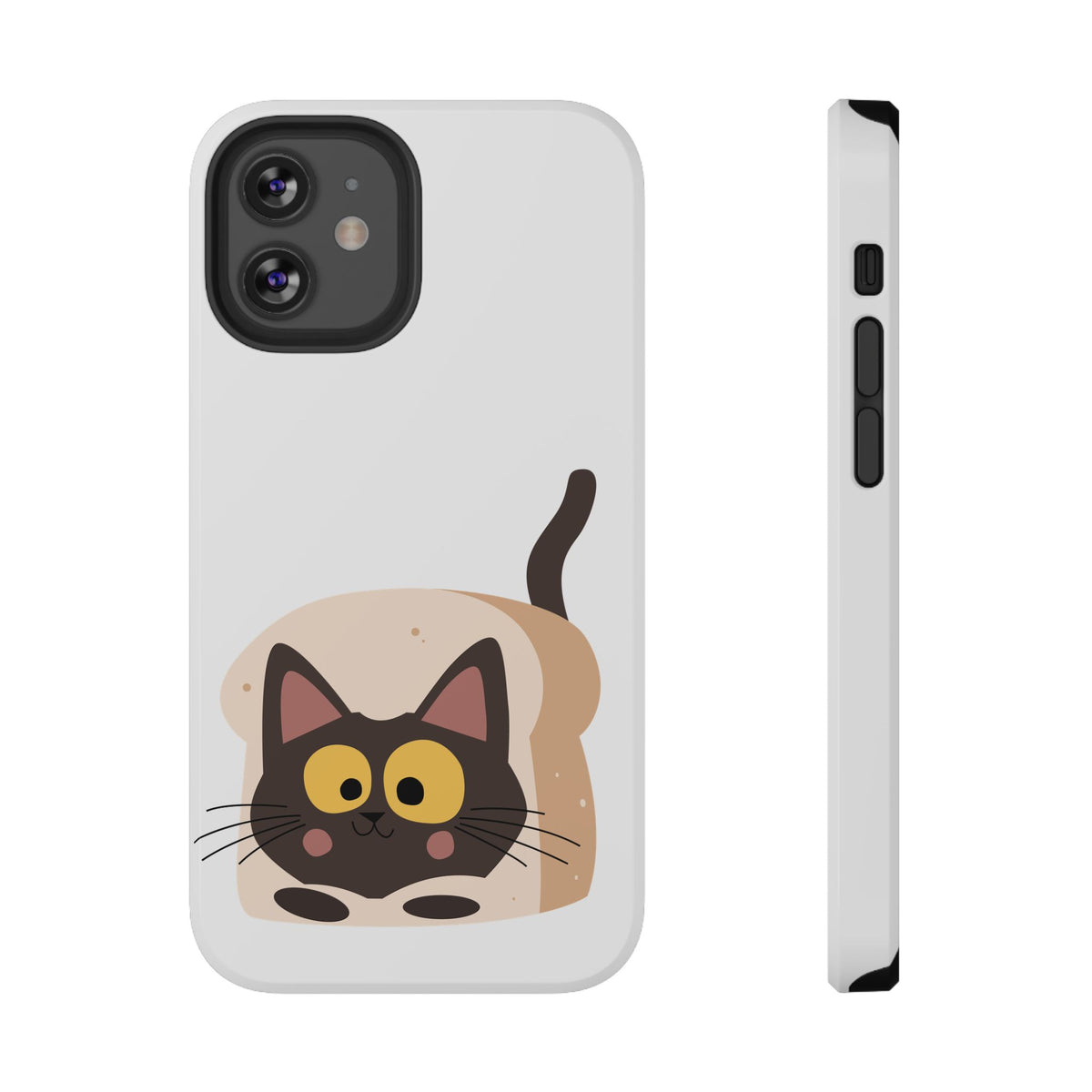 Cute Cartoon Cat Impact Phone Case – Protective iPhone Cover with Playful Kitty Design