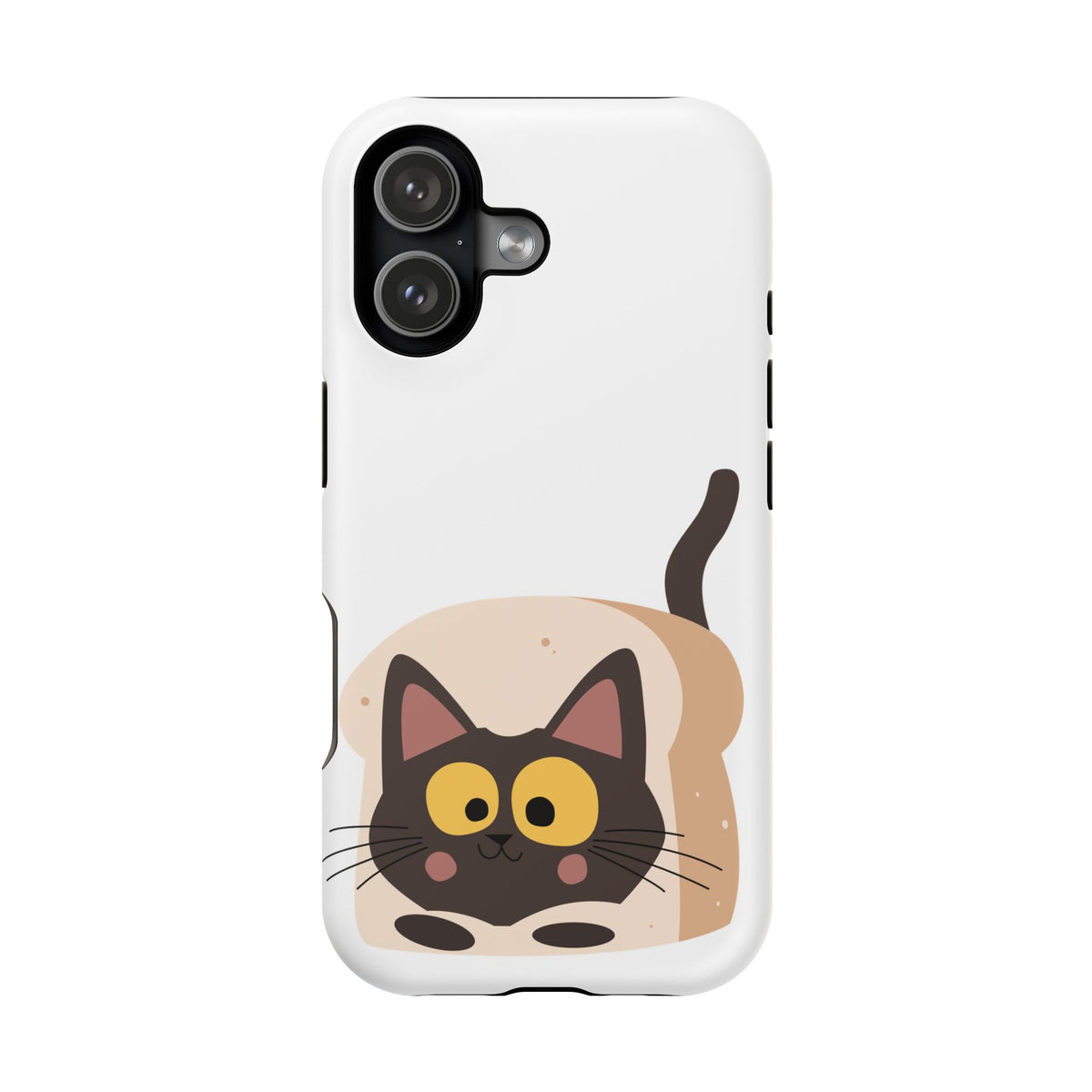Cute Cartoon Cat Impact Phone Case – Protective iPhone Cover with Playful Kitty Design
