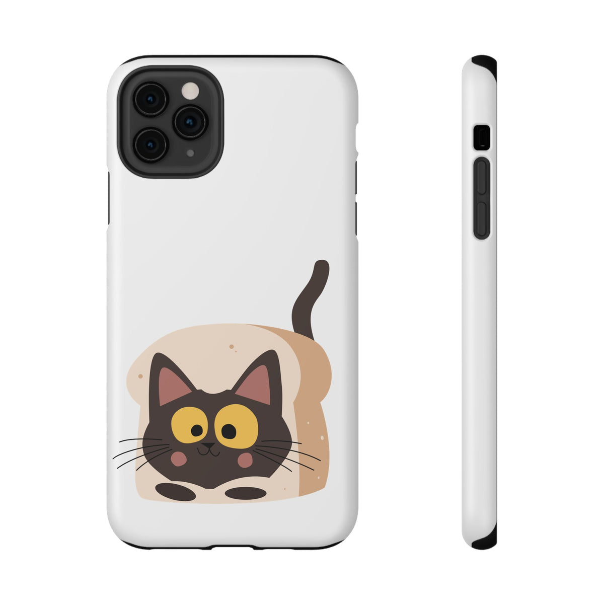 Cute Cartoon Cat Impact Phone Case – Protective iPhone Cover with Playful Kitty Design