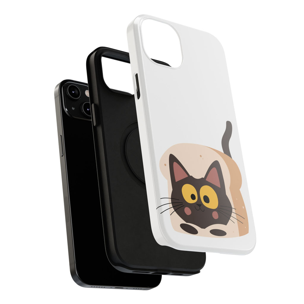 Cute Cartoon Cat Impact Phone Case – Protective iPhone Cover with Playful Kitty Design