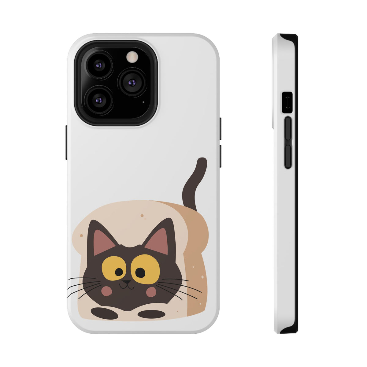 Cute Cartoon Cat Impact Phone Case – Protective iPhone Cover with Playful Kitty Design