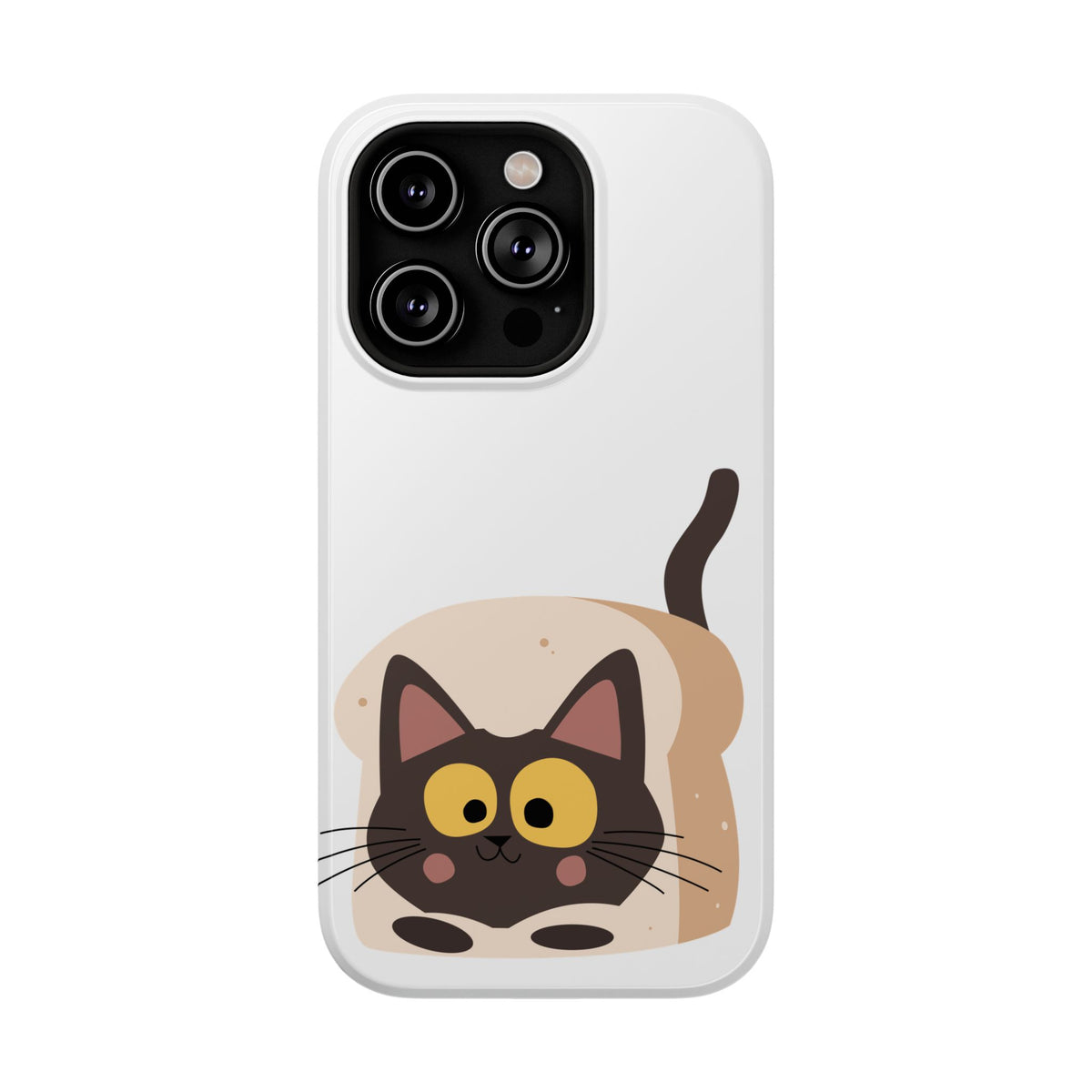 Cute Cartoon Cat Impact Phone Case – Protective iPhone Cover with Playful Kitty Design