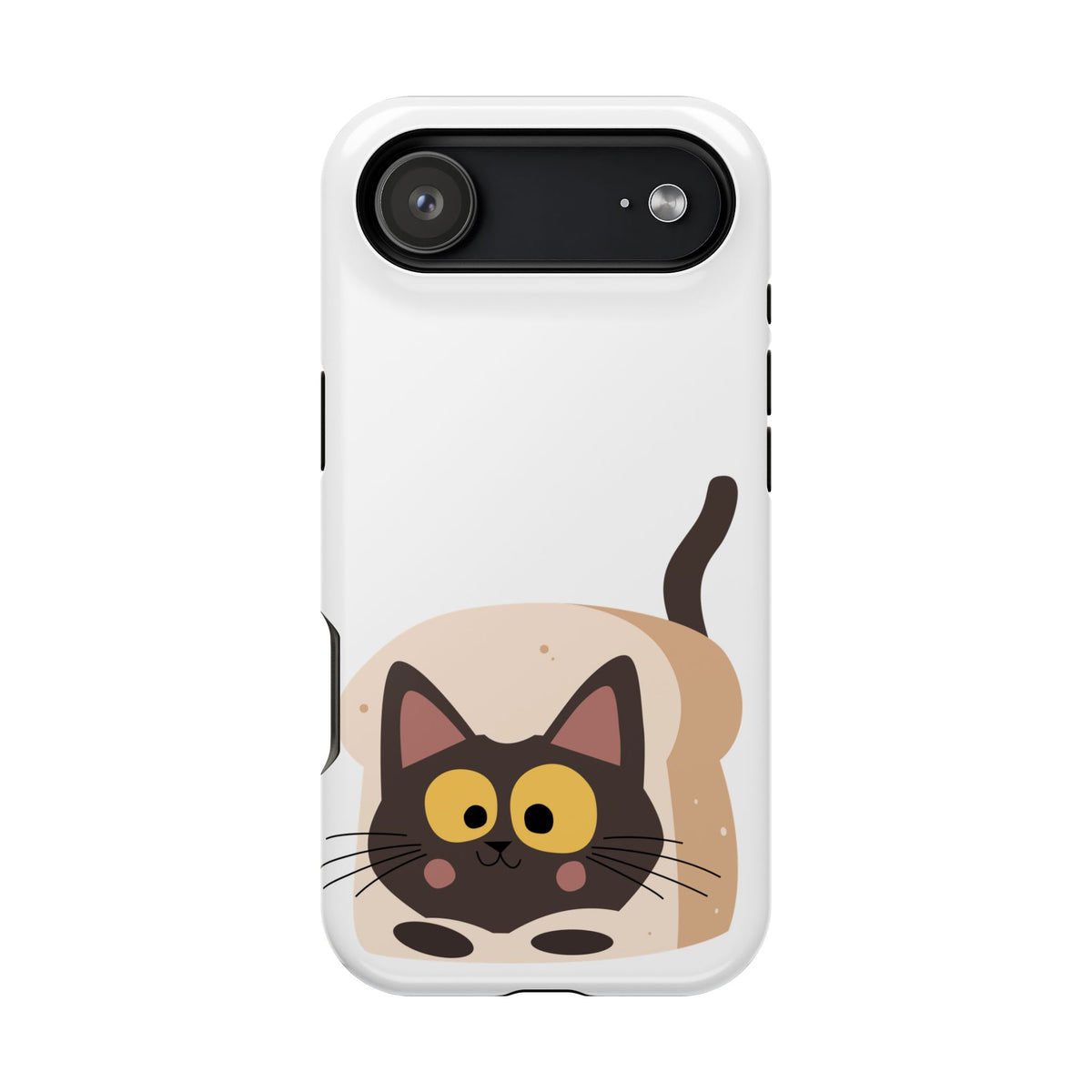 Cute Cartoon Cat Impact Phone Case – Protective iPhone Cover with Playful Kitty Design