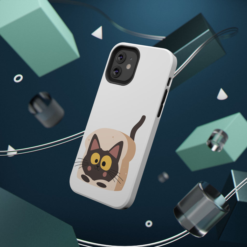 Cute Cartoon Cat Impact Phone Case – Protective iPhone Cover with Playful Kitty Design