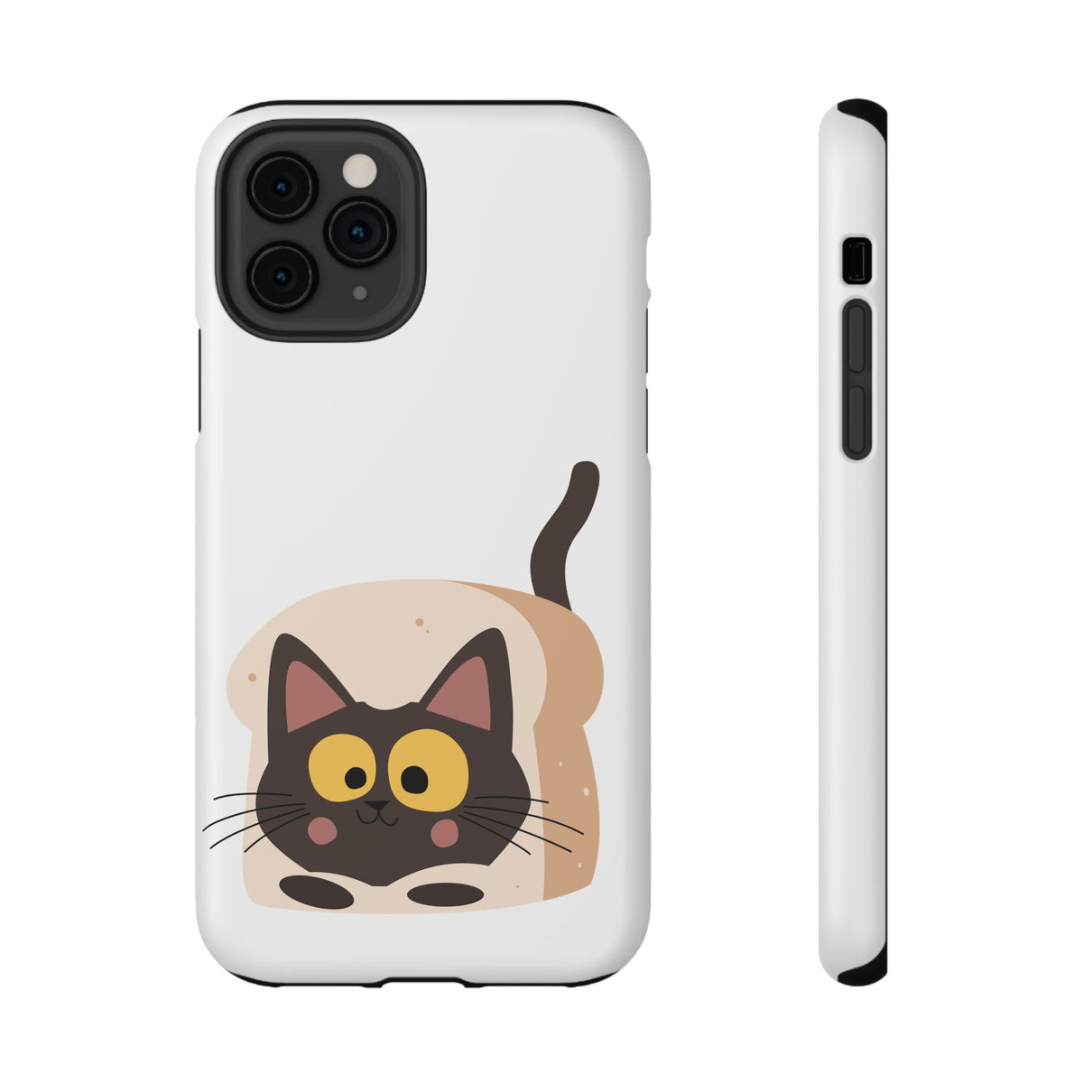 Cute Cartoon Cat Impact Phone Case – Protective iPhone Cover with Playful Kitty Design