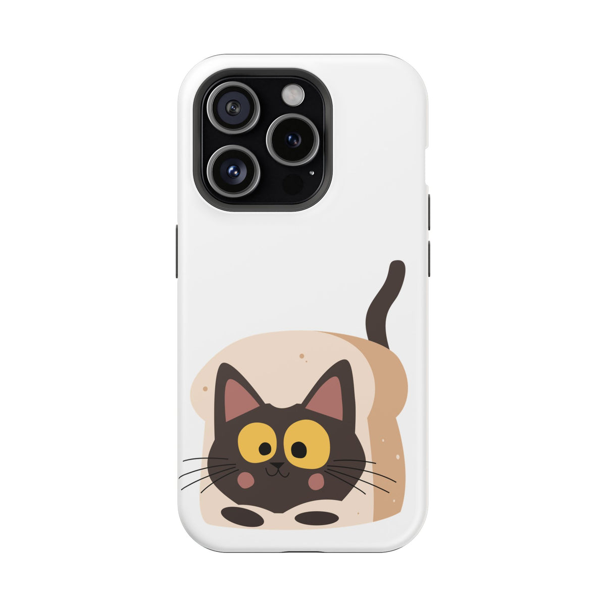 Cute Cartoon Cat Impact Phone Case – Protective iPhone Cover with Playful Kitty Design