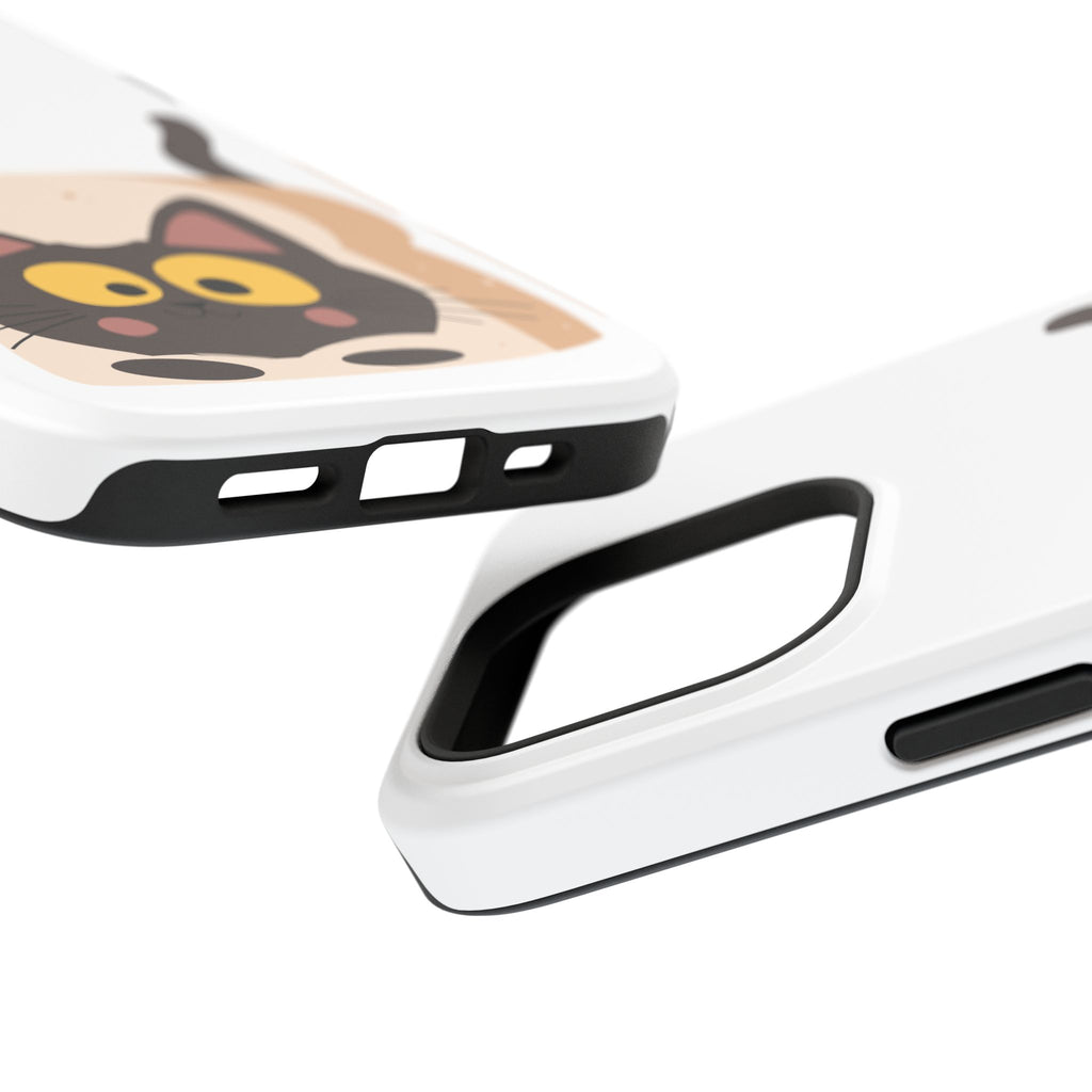 Cute Cartoon Cat Impact Phone Case – Protective iPhone Cover with Playful Kitty Design