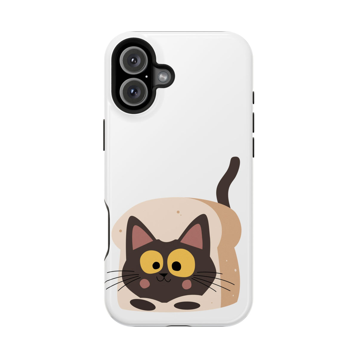 Cute Cartoon Cat Impact Phone Case – Protective iPhone Cover with Playful Kitty Design