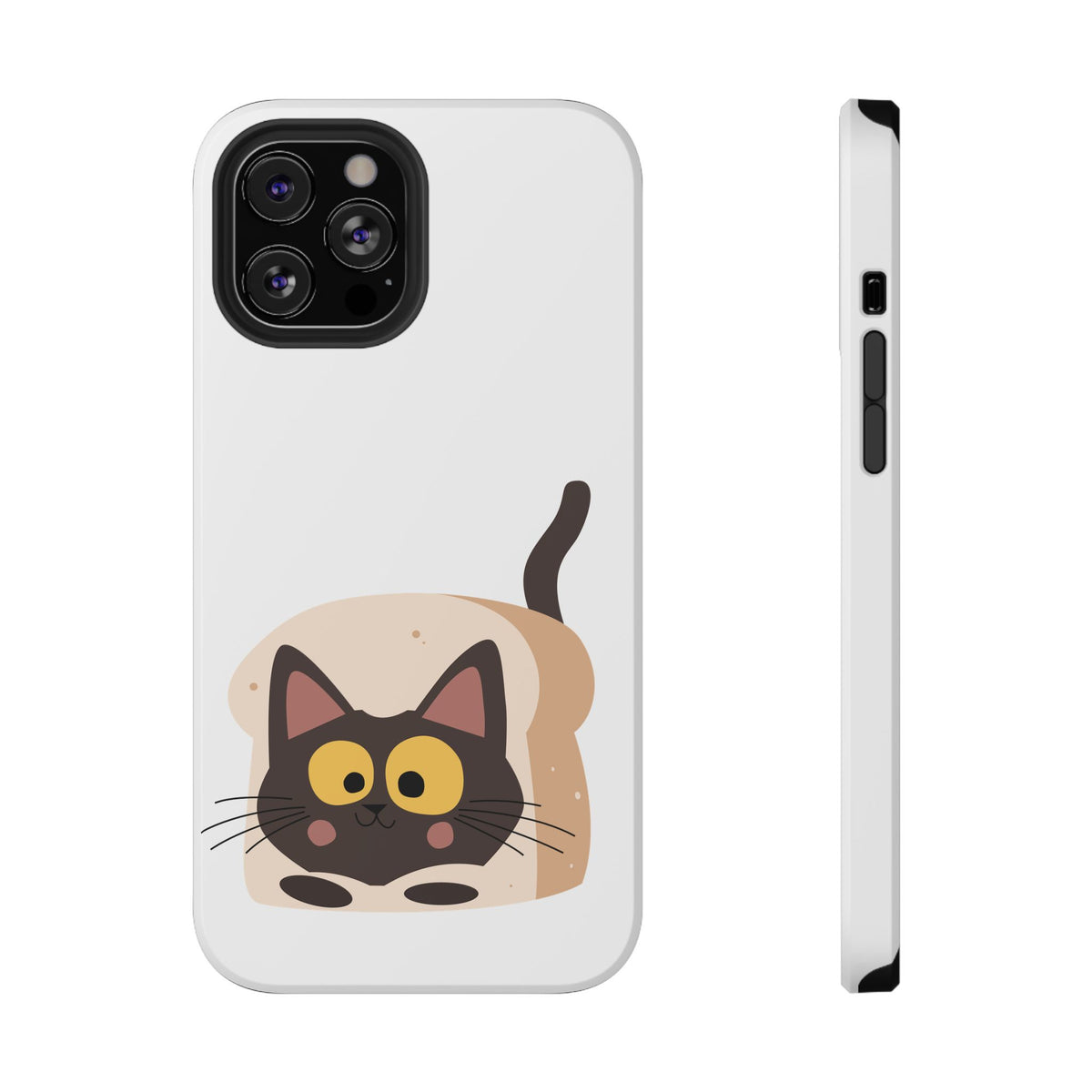 Cute Cartoon Cat Impact Phone Case – Protective iPhone Cover with Playful Kitty Design