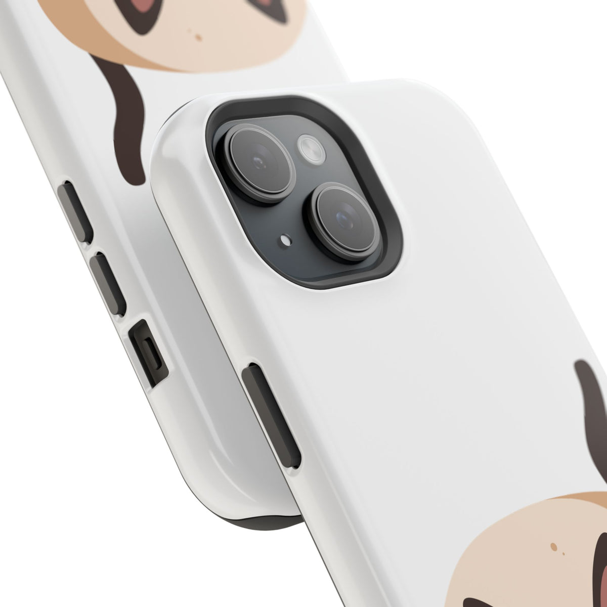 Cute Cartoon Cat Impact Phone Case – Protective iPhone Cover with Playful Kitty Design