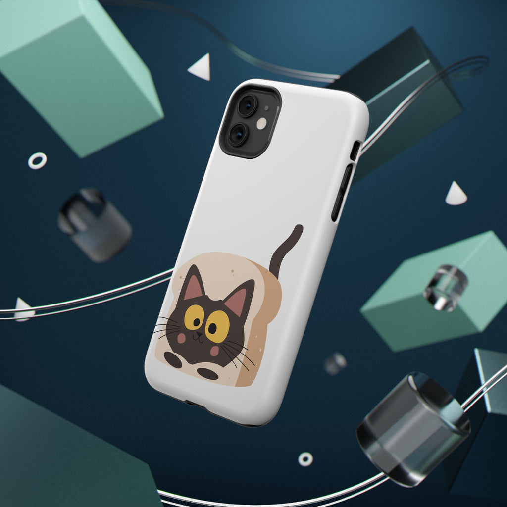 Cute Cartoon Cat Impact Phone Case – Protective iPhone Cover with Playful Kitty Design