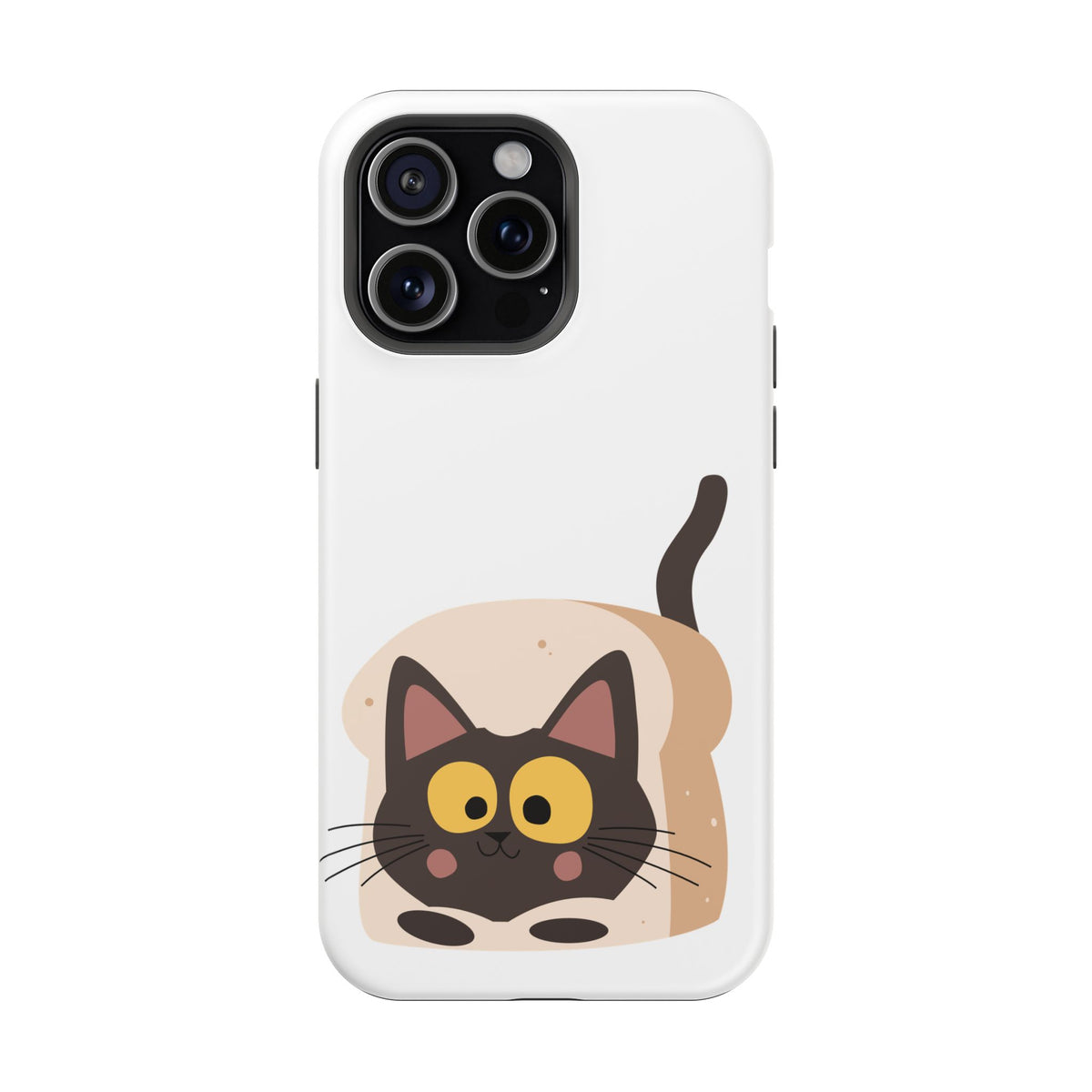 Cute Cartoon Cat Impact Phone Case – Protective iPhone Cover with Playful Kitty Design