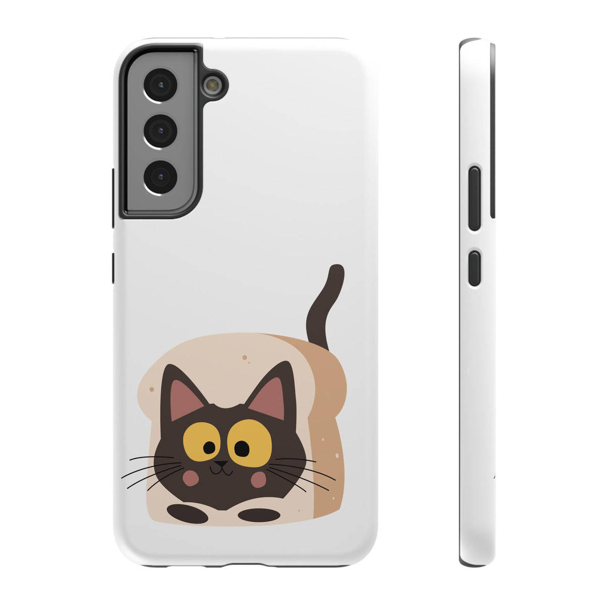 Cute Cartoon Cat Impact Phone Case – Protective iPhone Cover with Playful Kitty Design